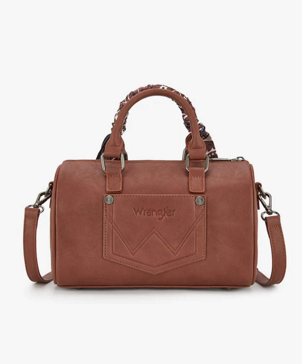 Wrangler Braided Paisley Bandana Boston Bag