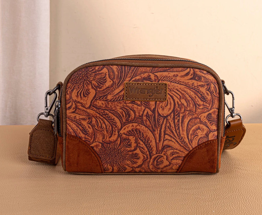 Wrangler Vintage Floral Printed Small Crossbody Bag