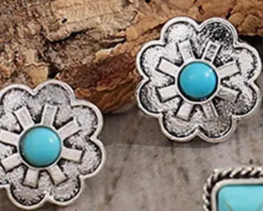 Turquoise Blossom Earrings