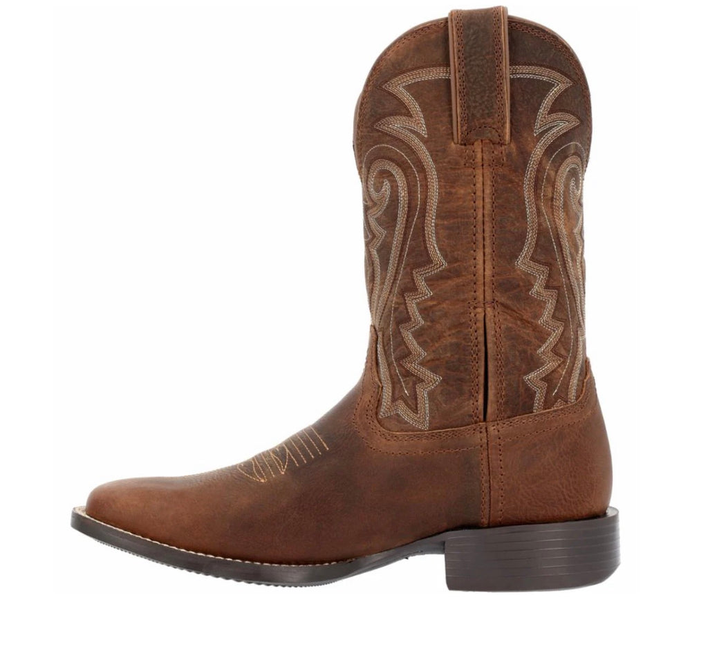Durango Westward Mens 11 Inch Square Toe Western Boot- Prairie Brown