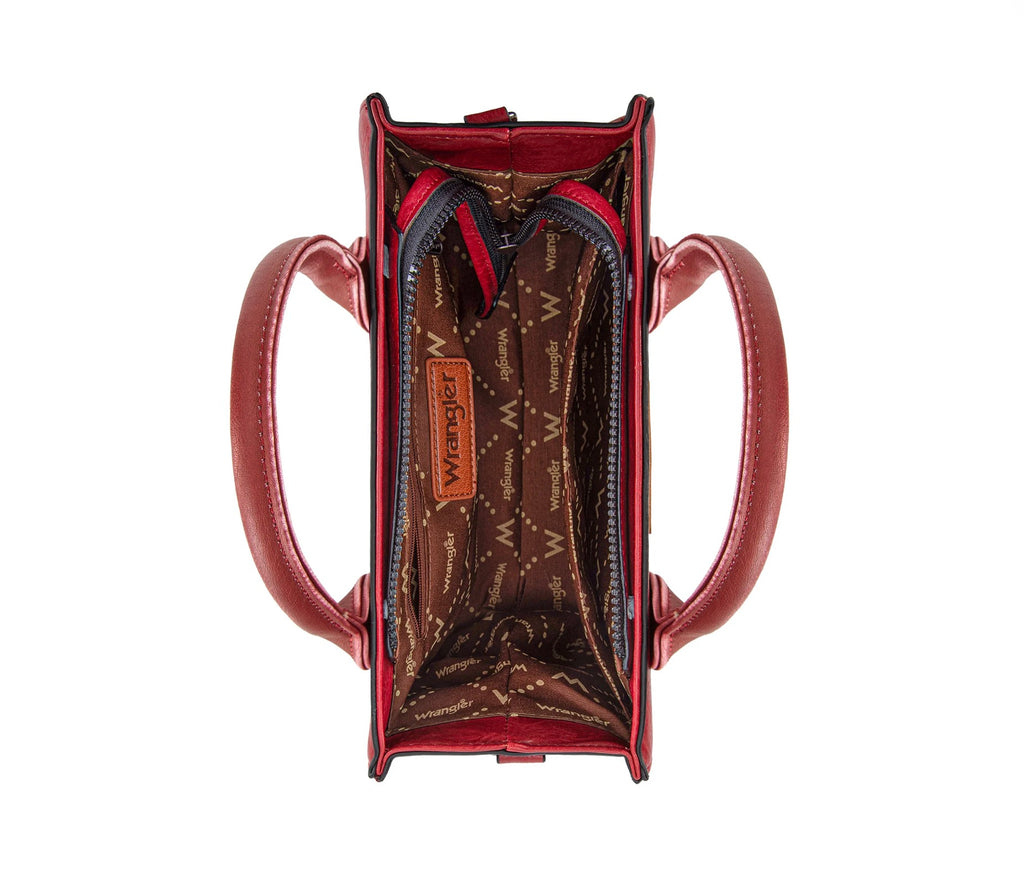Wrangler WhipStitch Tote/Crossbody - Red