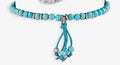 Turquoise and Silver Beaded Bracelet