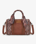 Wrangler Braided Paisley Bandana Boston Bag