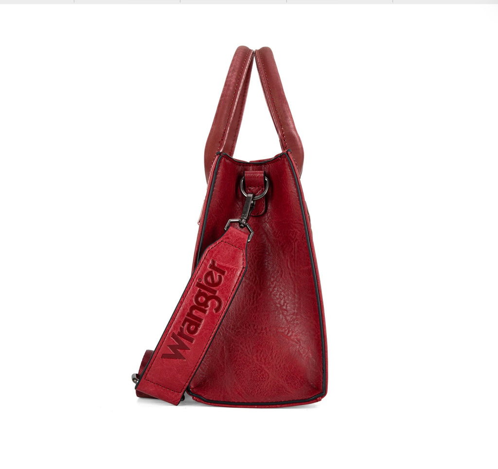 Wrangler WhipStitch Tote/Crossbody - Red