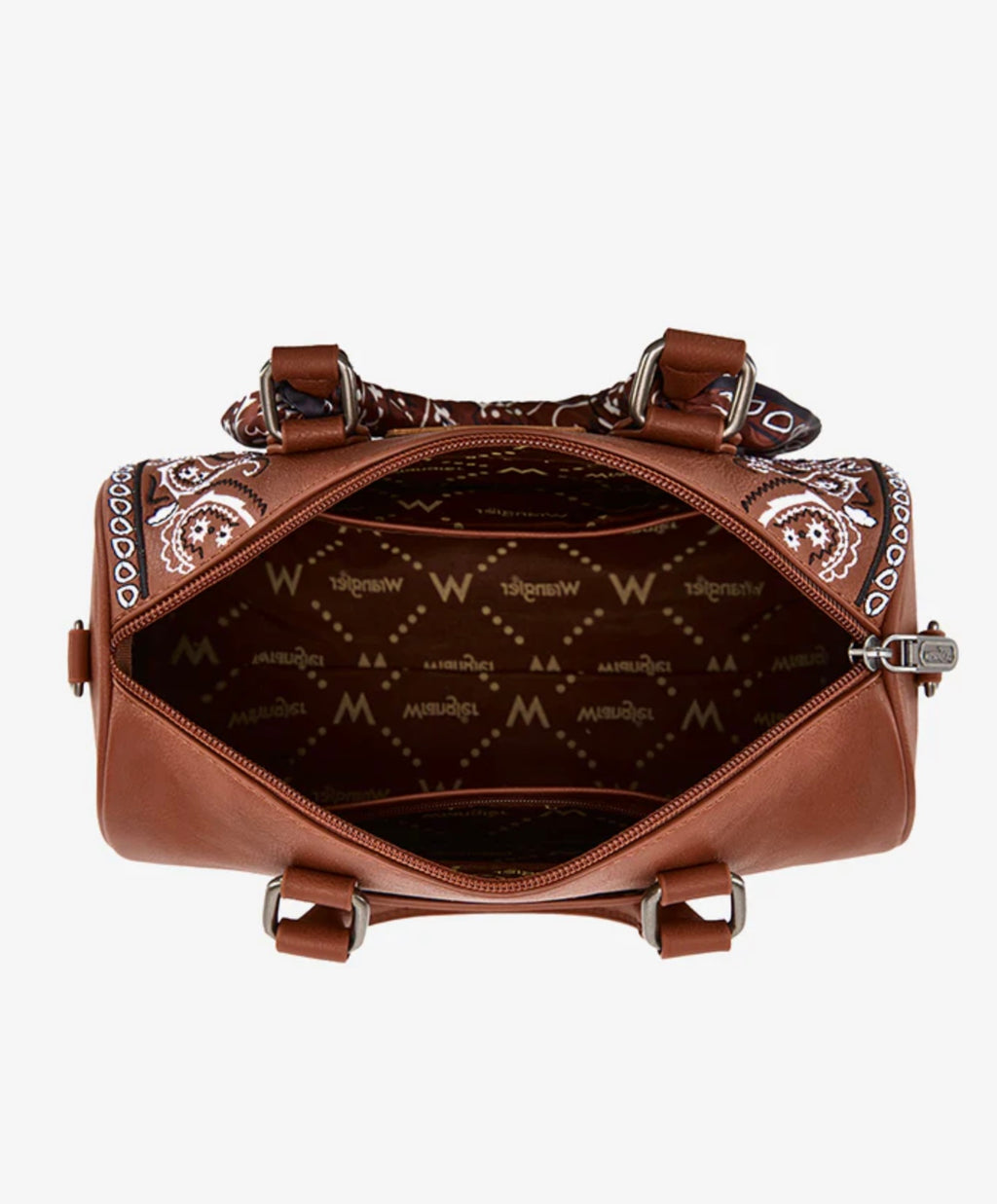 Wrangler Braided Paisley Bandana Boston Bag