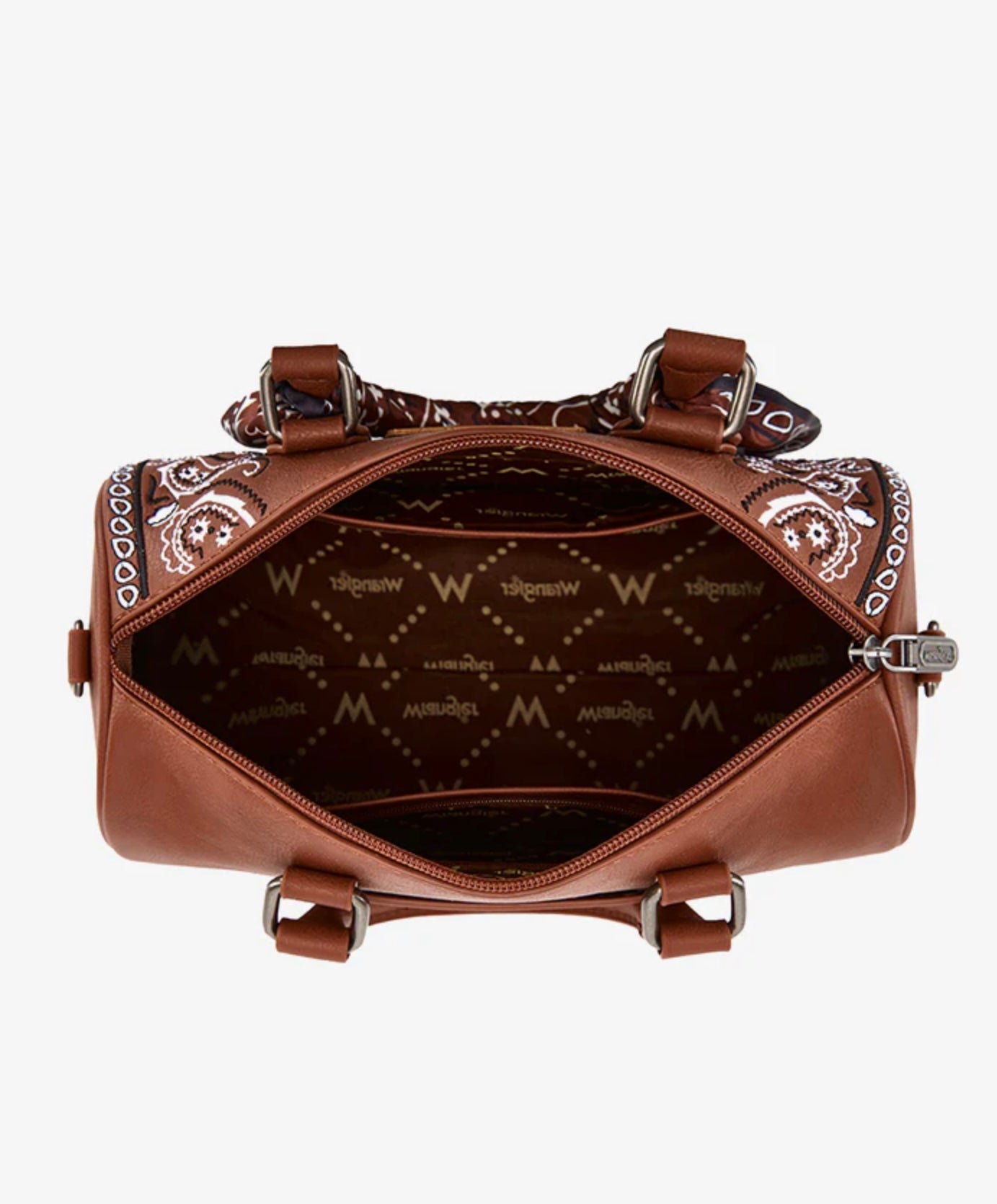 Wrangler Braided Paisley Bandana Boston Bag