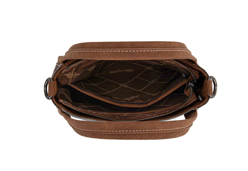 Wrangler Genuine Hair-On Cowhide Tote/Crossbody