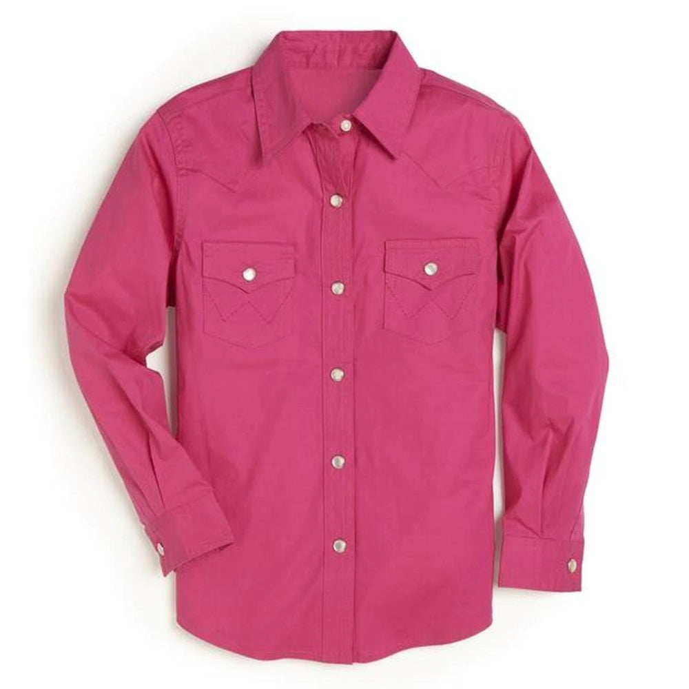 Wrangler Girls Western Top - Hot Pink