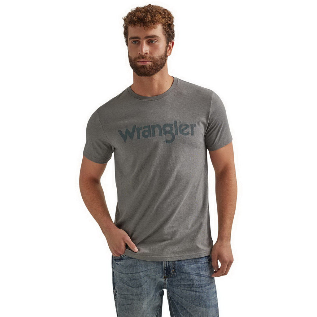 Wrangler Year-Round Short Sleeve T-Shirt - Regular Fit - Graphite Heather