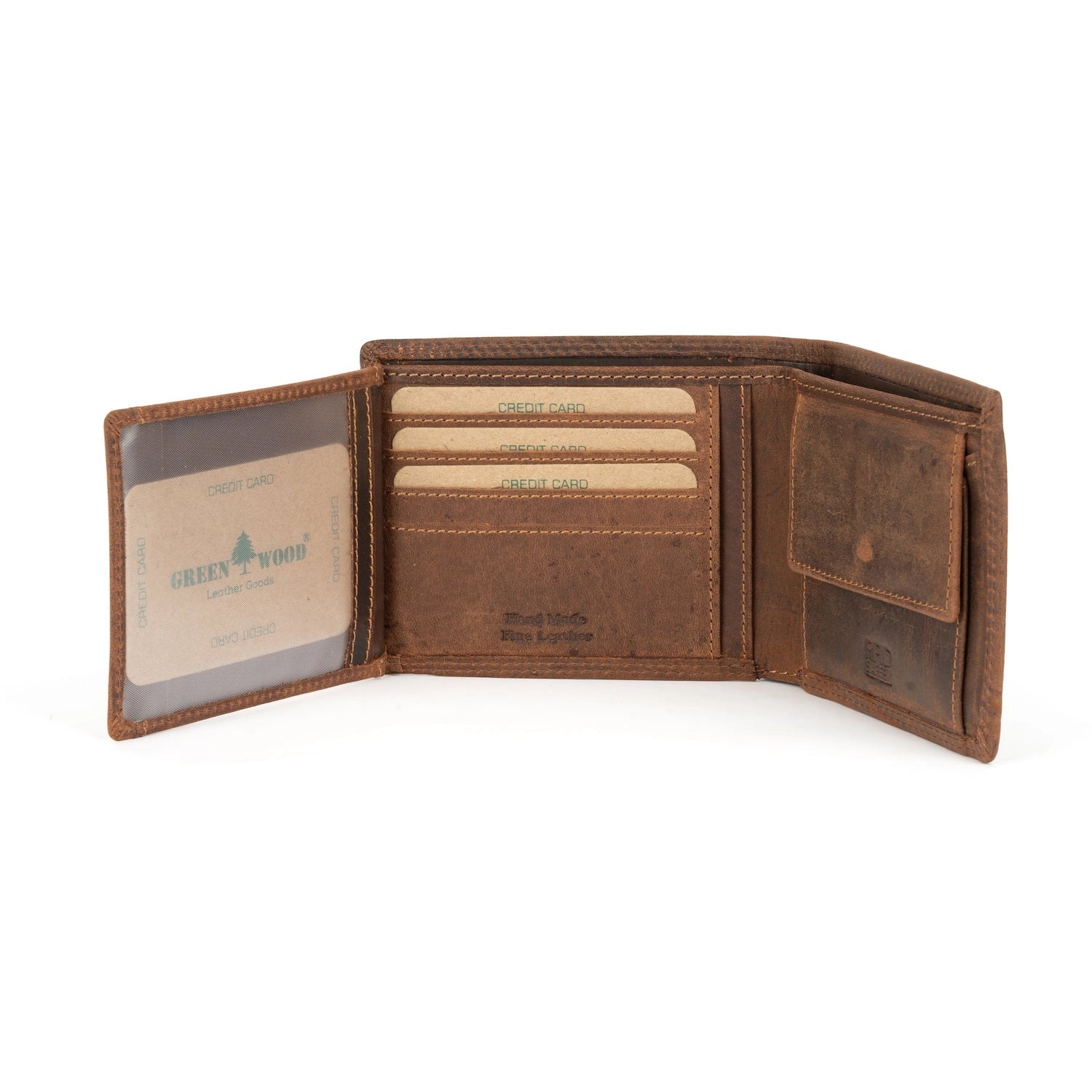 Greenwood Leather - Hart Men's Leather Wallet - Brown
