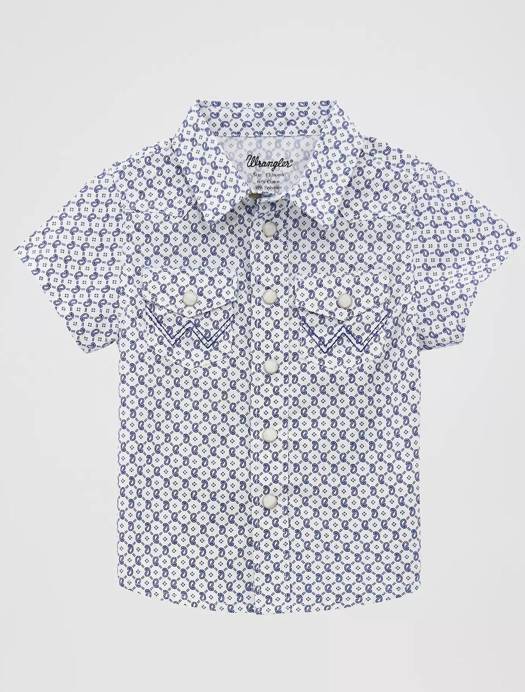Wrangler Baby Boy Short Sleeve Western Snap Shirt