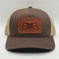 BAREDOWN Hat: Grind Leather Patch Khaki/Brown
