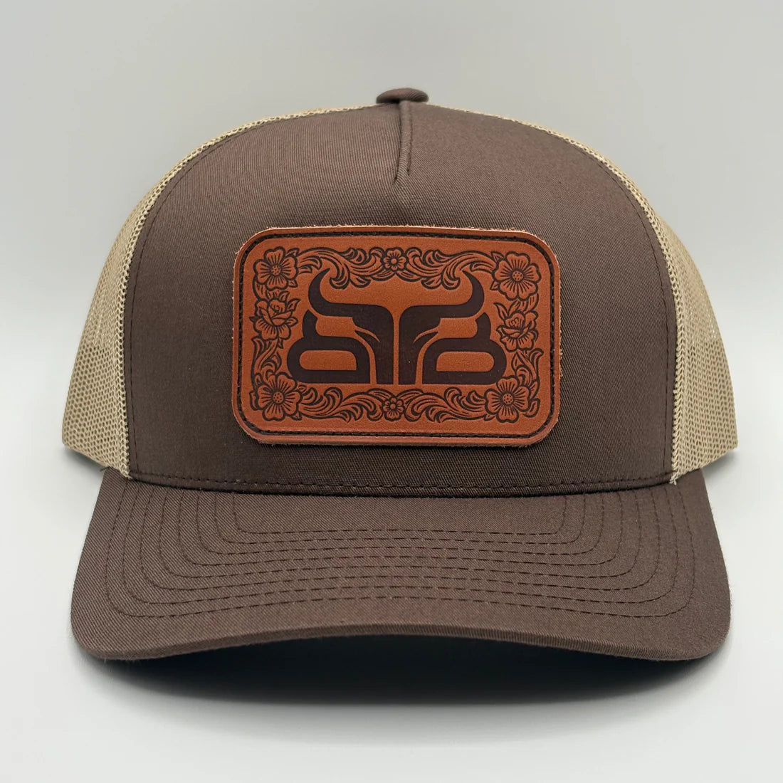 BAREDOWN Hat: Grind Leather Patch Khaki/Brown