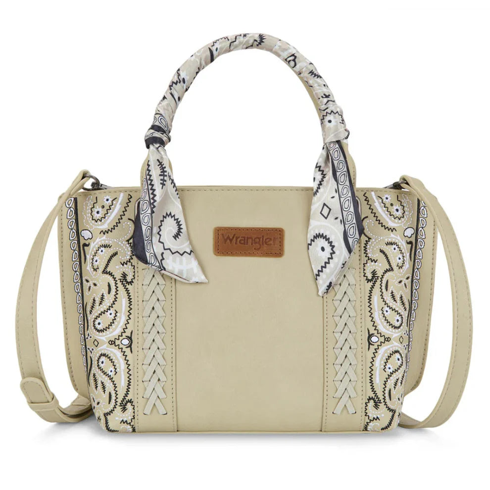 Wrangler Braided Paisley Bandana Tote Bag