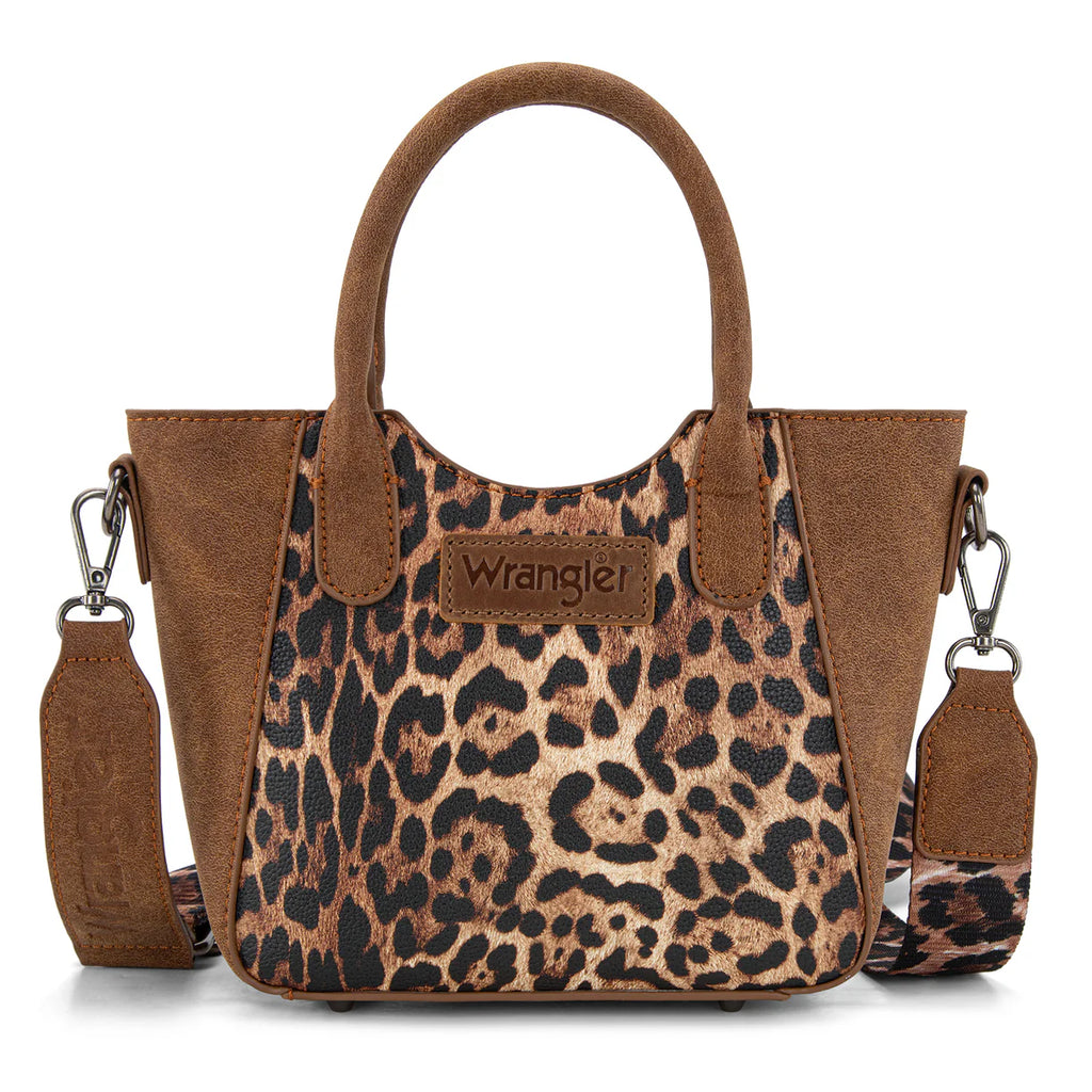 Wrangler Leopard Print Small Tote/Crossbody