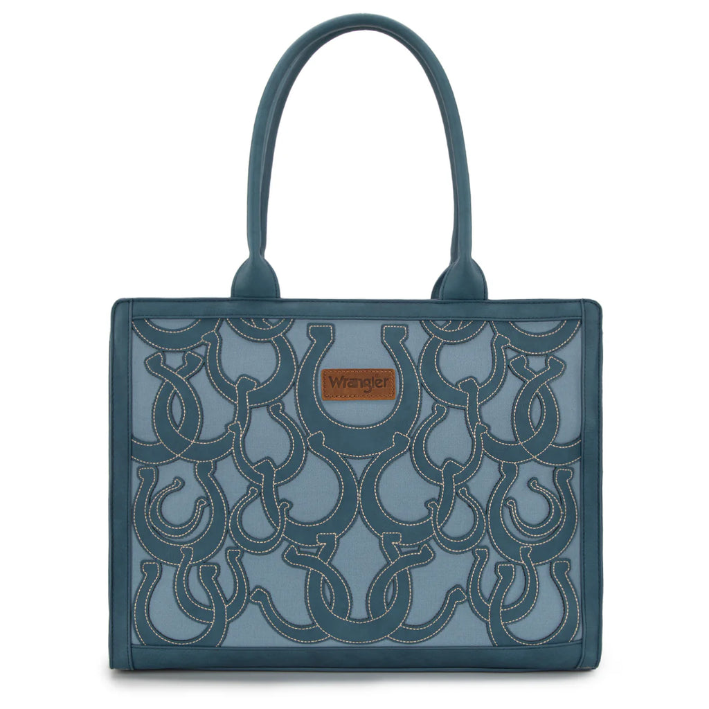 Wrangler Horseshoe Cutout Carry-All Large Tote Bag