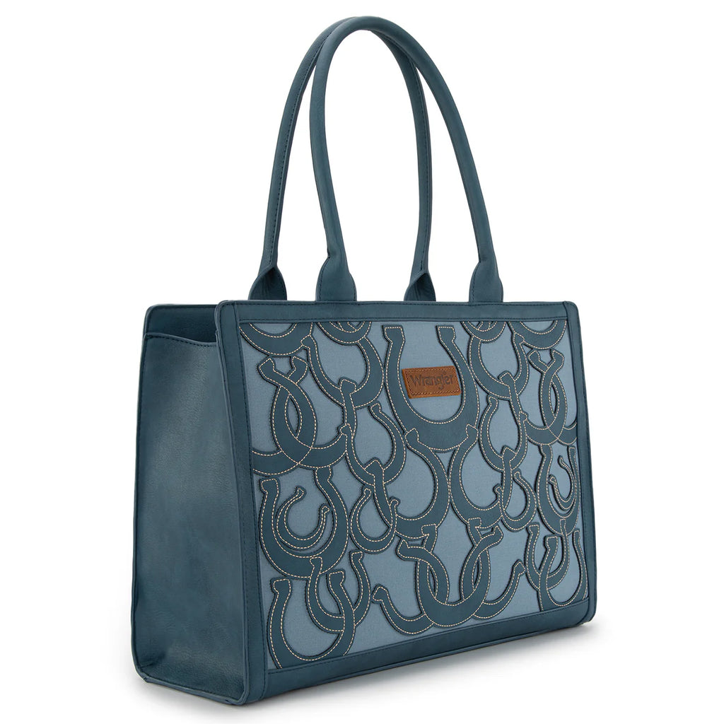 Wrangler Horseshoe Cutout Carry-All Large Tote Bag