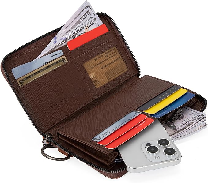 Wrangler Aztec Print Zip Around Wristlet Wallet