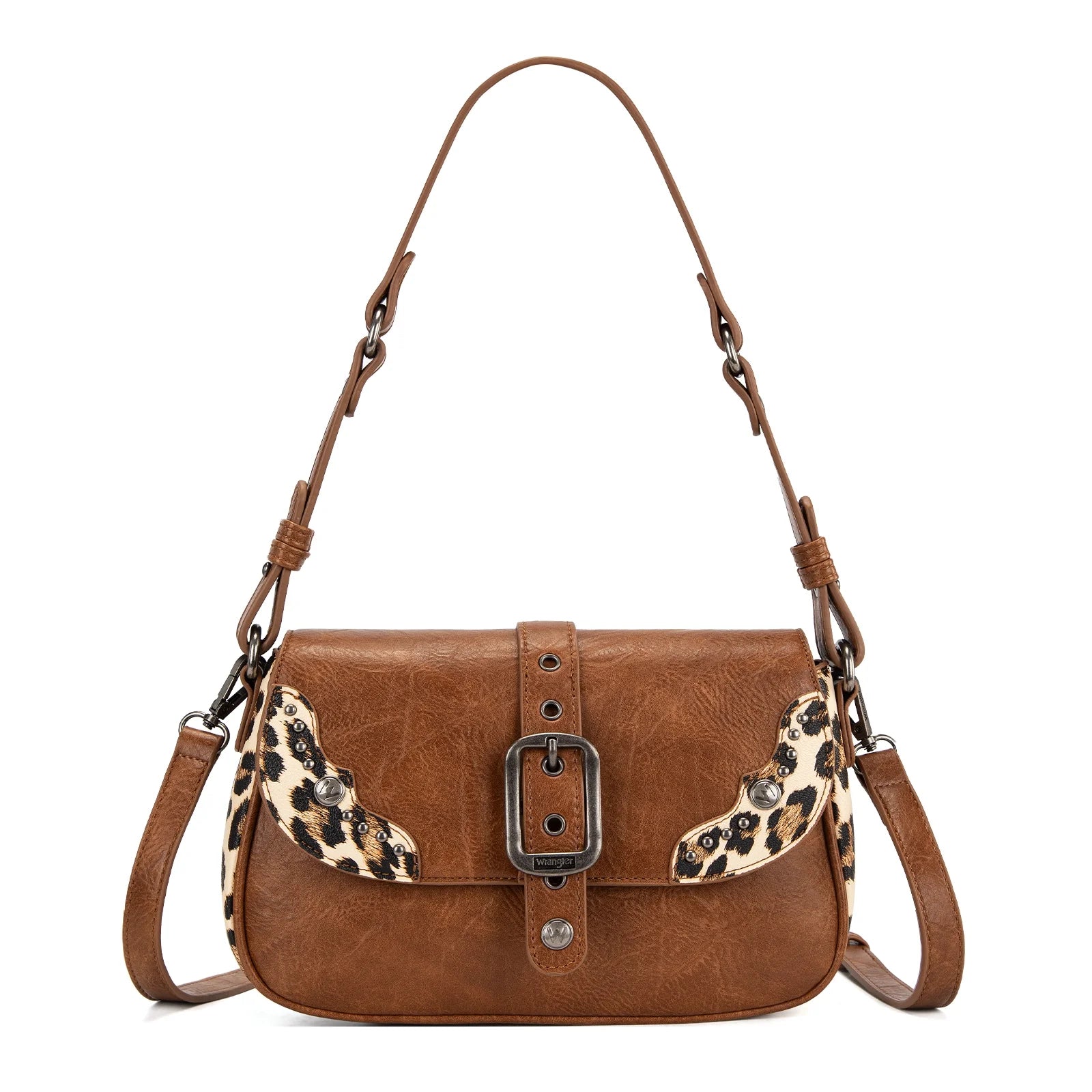 Wrangler Western Buckle Studded Shoulder Crossbody Bag