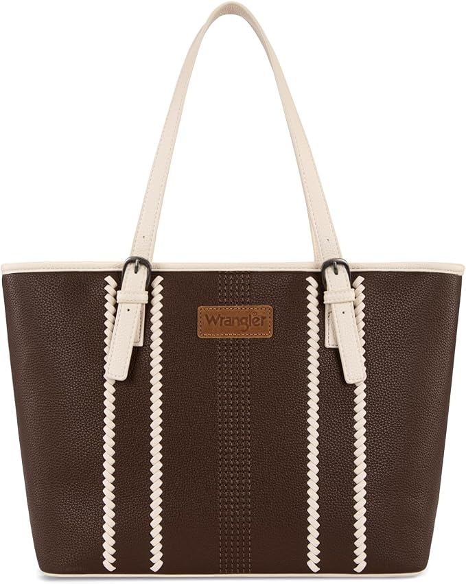 Wrangler Braided Tote Shoulder Bag and Wallet