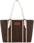 Wrangler Braided Tote Shoulder Bag and Wallet