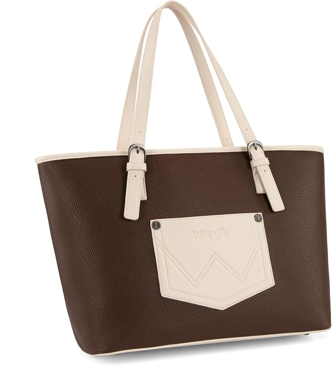 Wrangler Braided Tote Shoulder Bag and Wallet