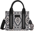 Wrangler Aztec Print Braided Detail Tote Bag