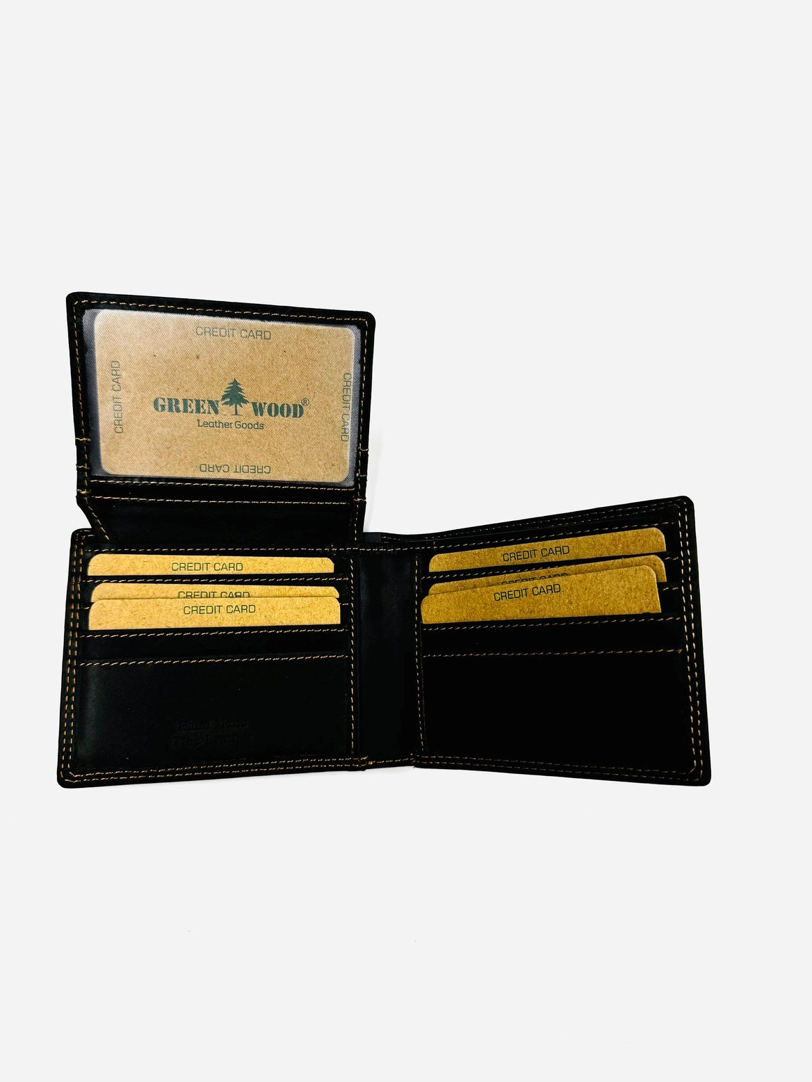 Greenwood Leather Men's Trifold RFID Wallet