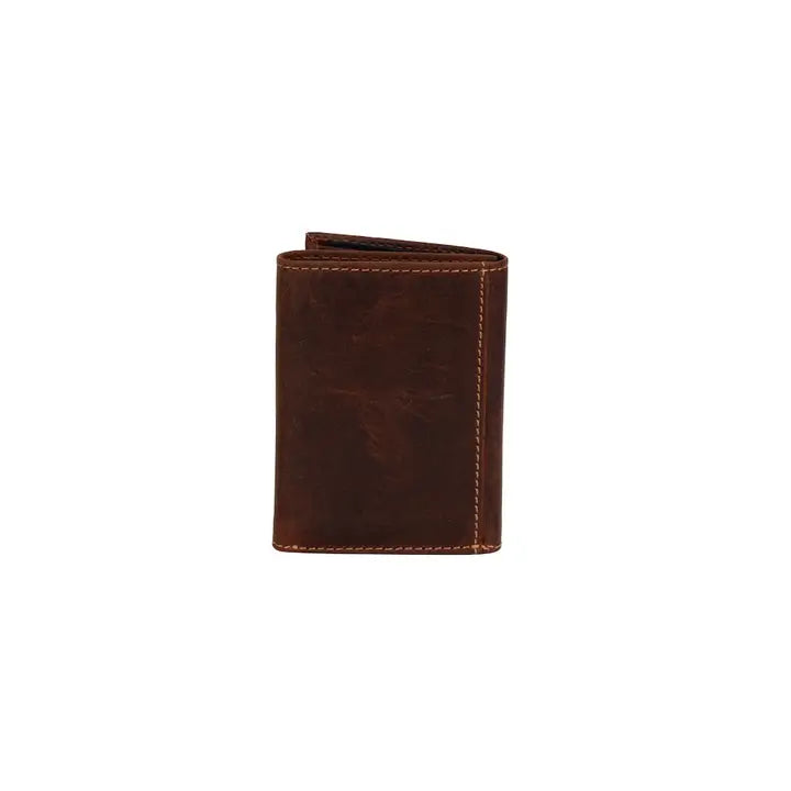 Greenwood Leather Men's Trifold RFID Wallet