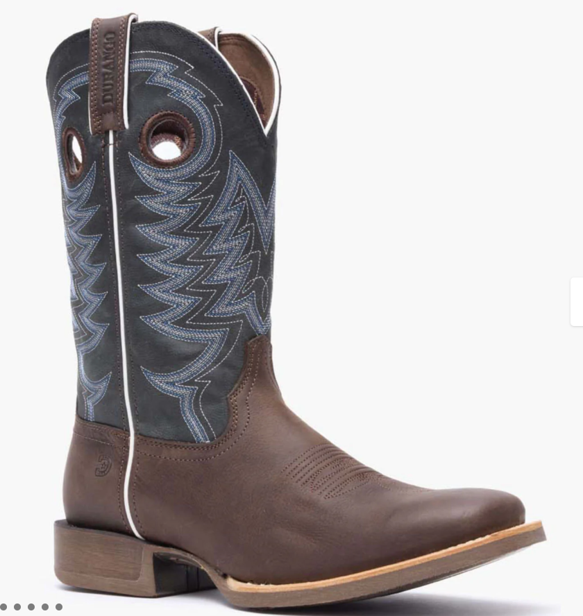 Durango MEN REBEL PRO MEN'S 12"  WESTERN BOOT Belgian Brown / Denim Blue