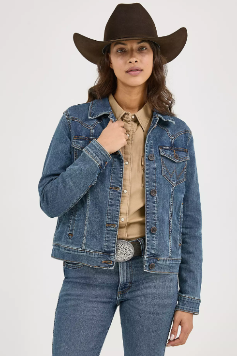 Wrangler Western Fashion Jacket - Dark Denim