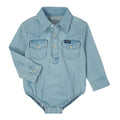 Wrangler Baby Long Sleeve Bodysuit - Faded Blue
