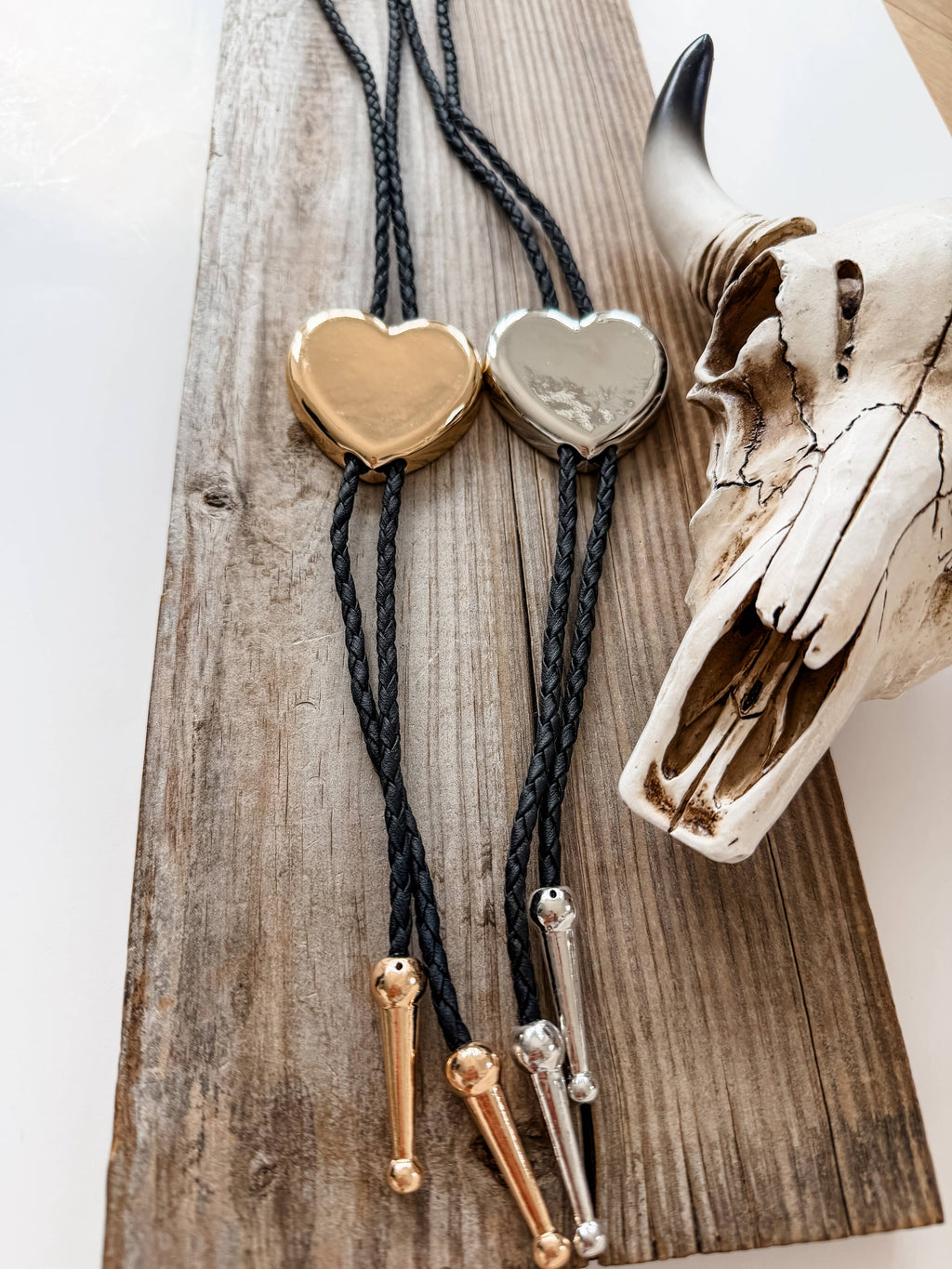 Western Bolo Tie Long Pendant Necklace: STYLE 19
