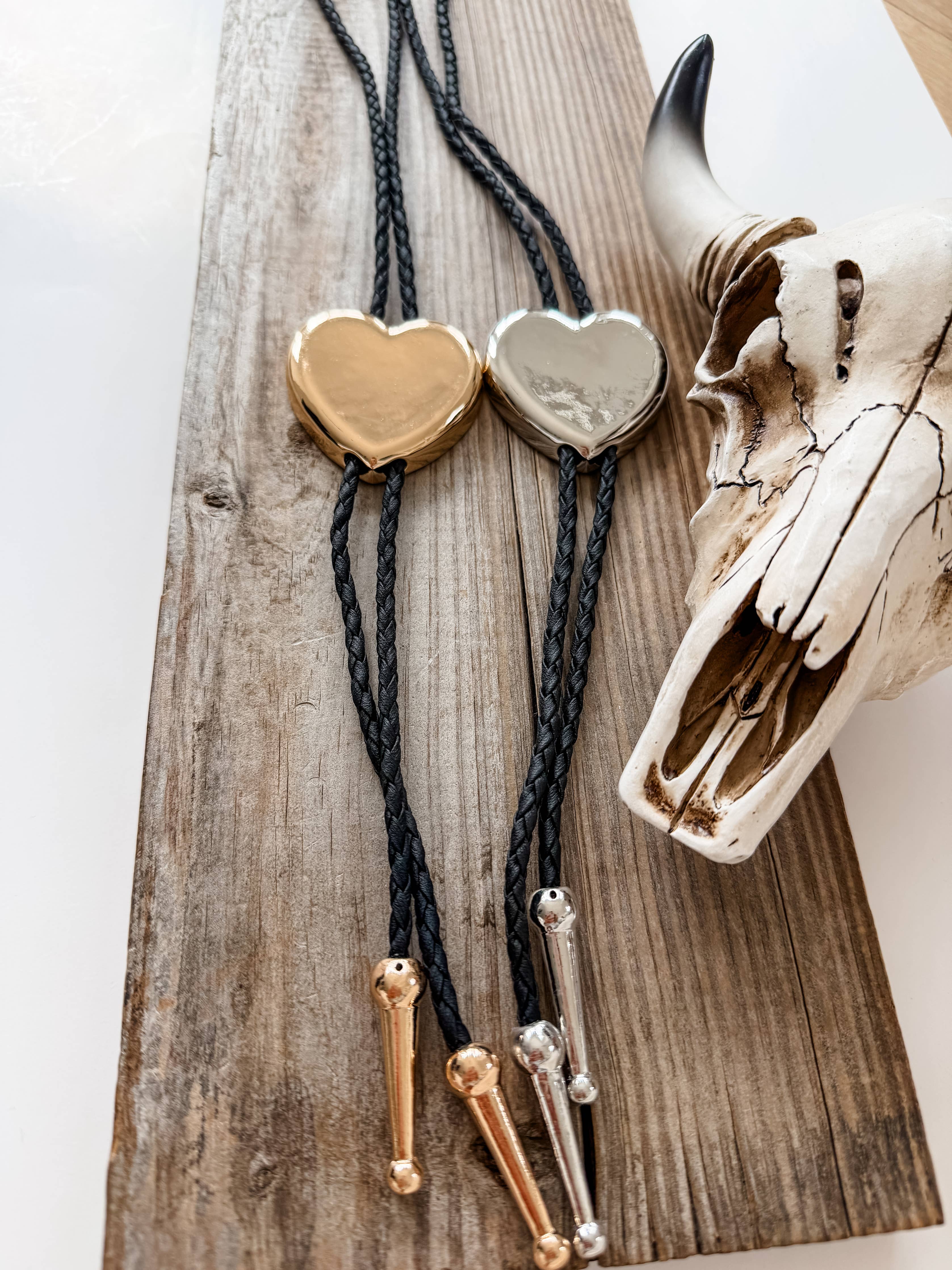 Western Bolo Tie Long Pendant Necklace: STYLE 19