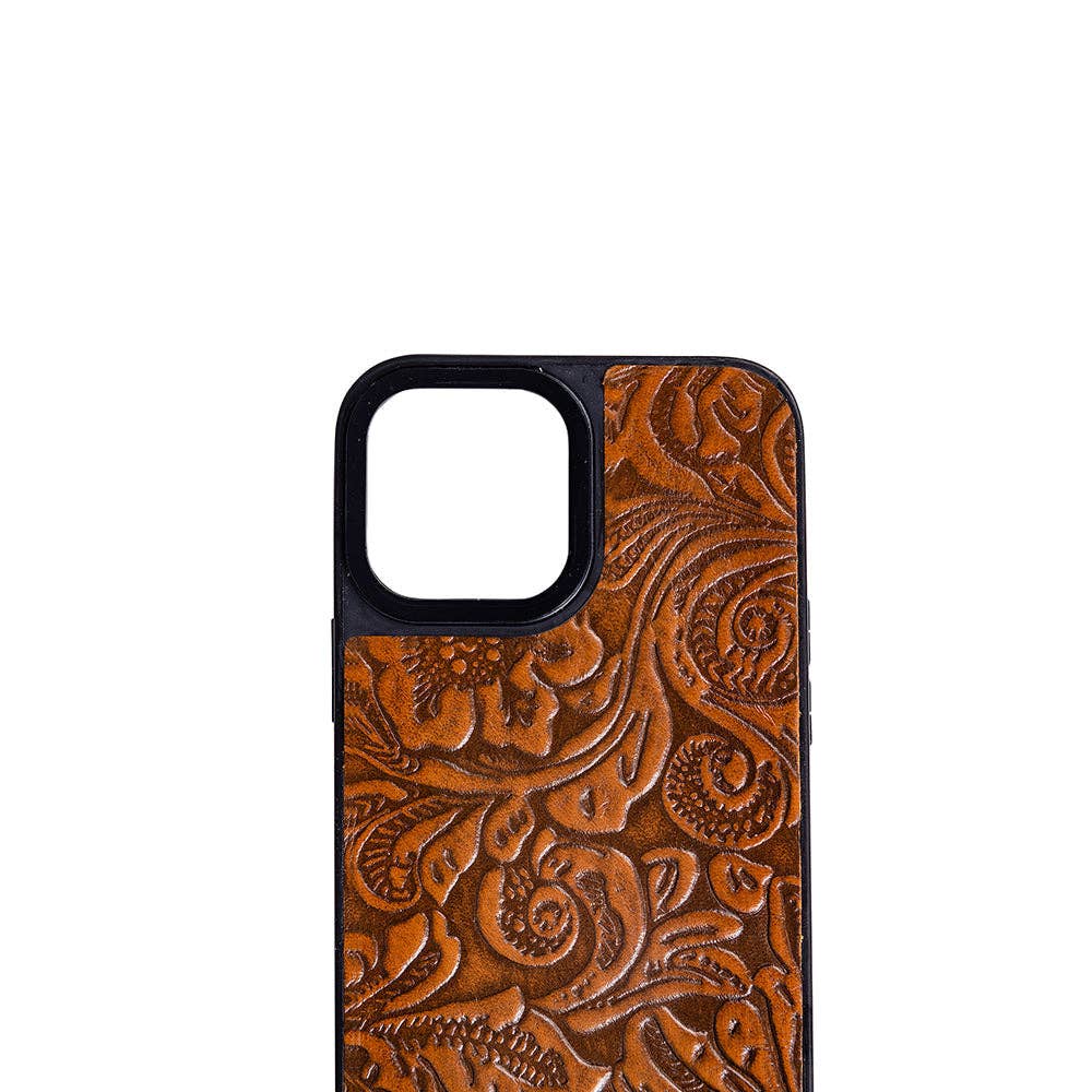 Mesa Spirit Phone Case for iPhone 13 Pro Max: Brown Embossed
