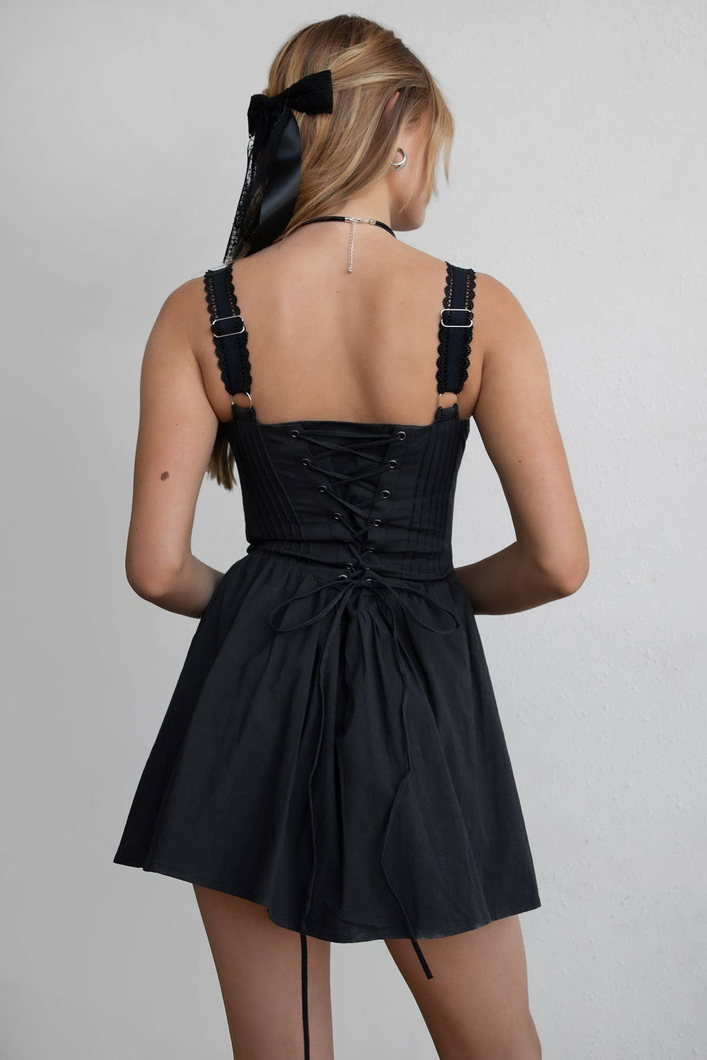 DARCY Body Cinching Mini Dress - Black