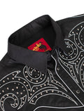 Men's Western Cowboy diamond studded Embroidery Shirt: 1001 / S