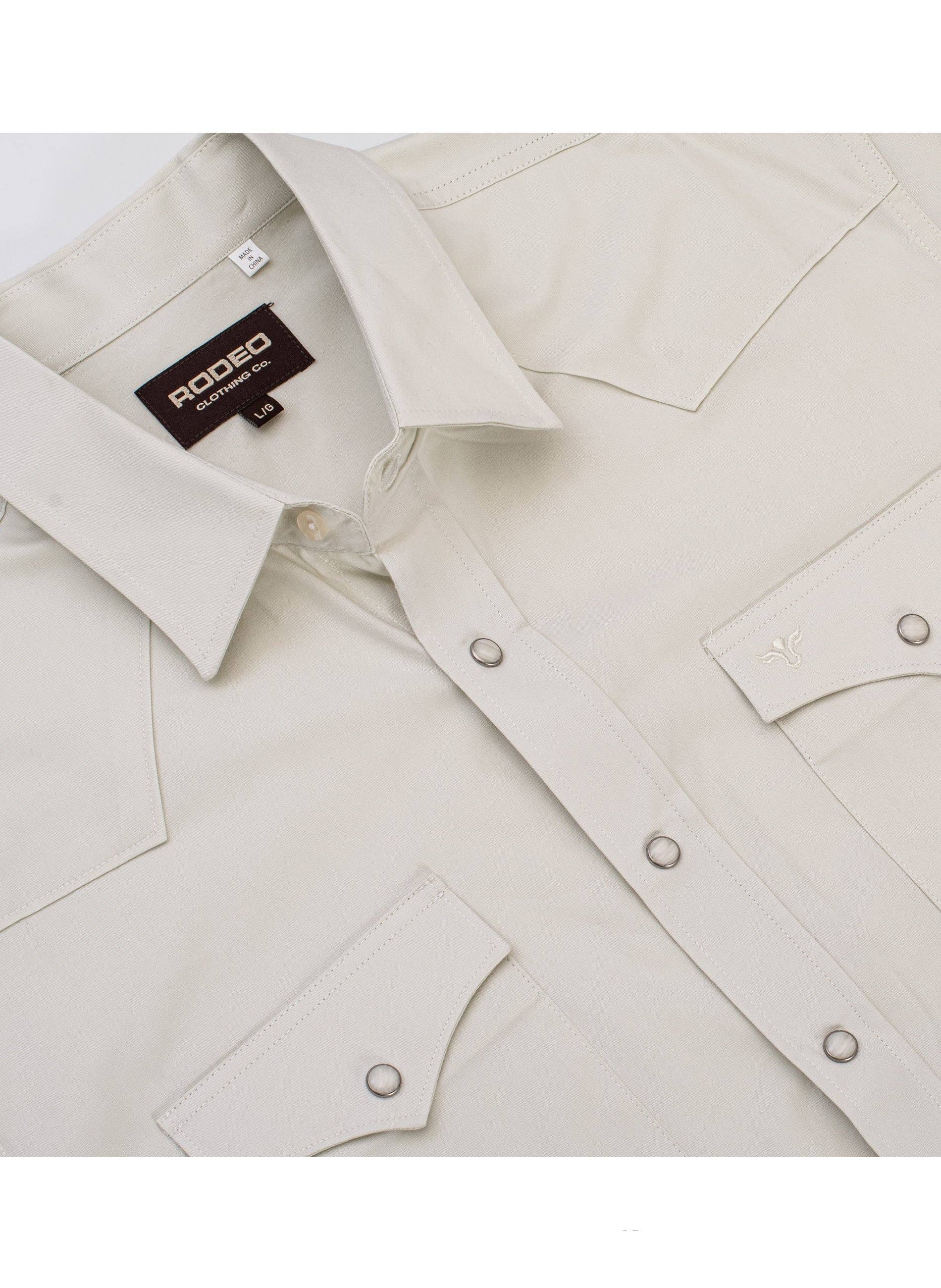 Men's Western Solid Twill Shirt