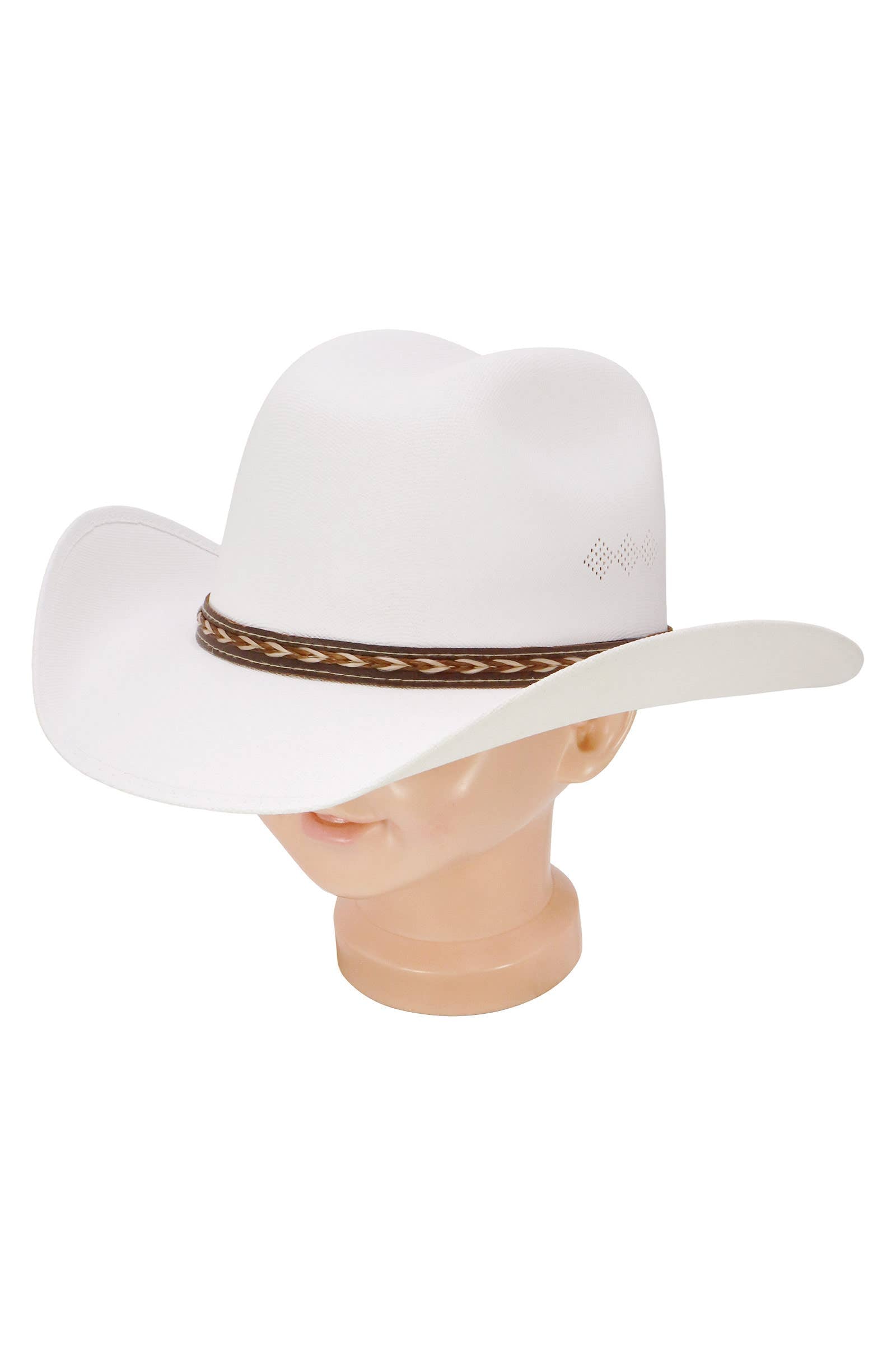 Kids Side Vent Cutter Crown Elite Cowboy Hat: PINK / ONE SIZE