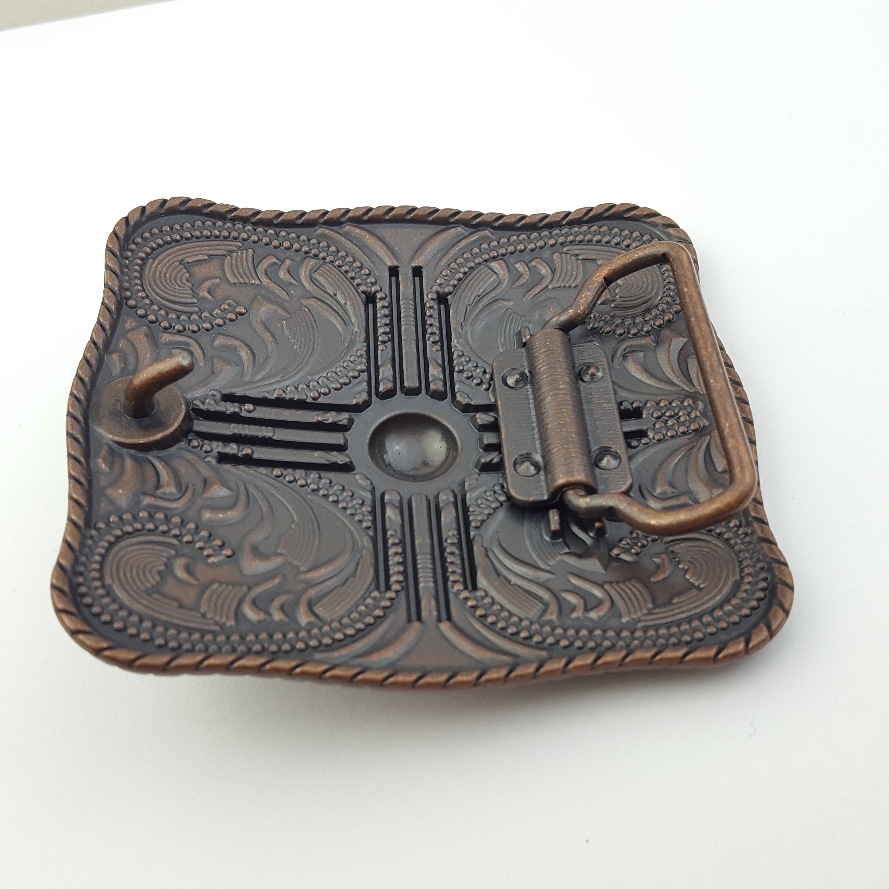 Buckle: Zia Square Shape Buckle: Matte Silver Finish