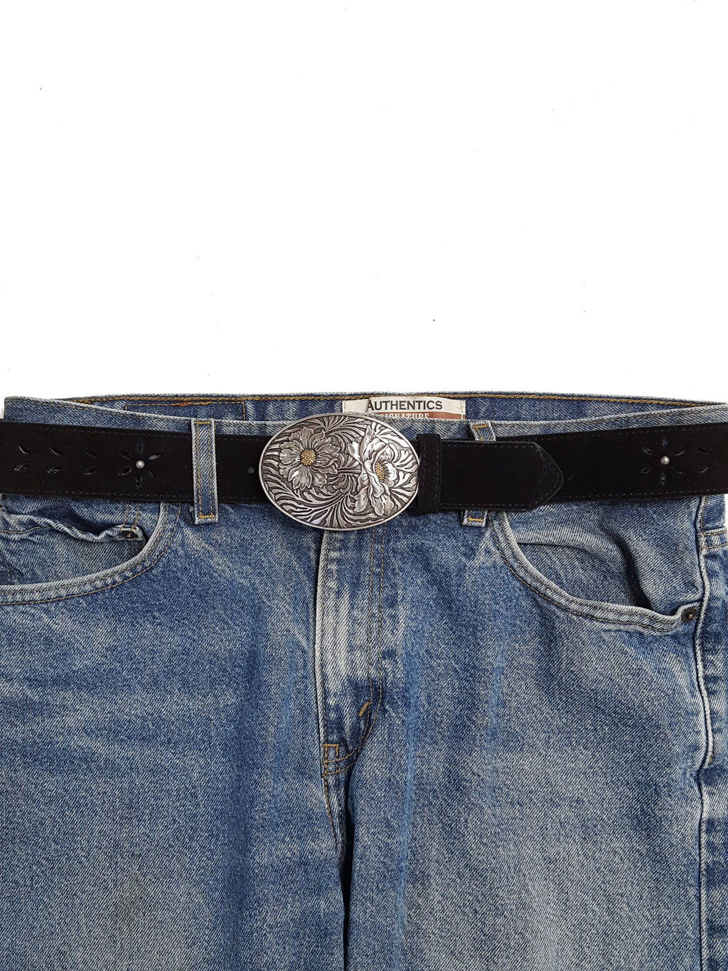Buckle: Western Oval Sunflower Buckle