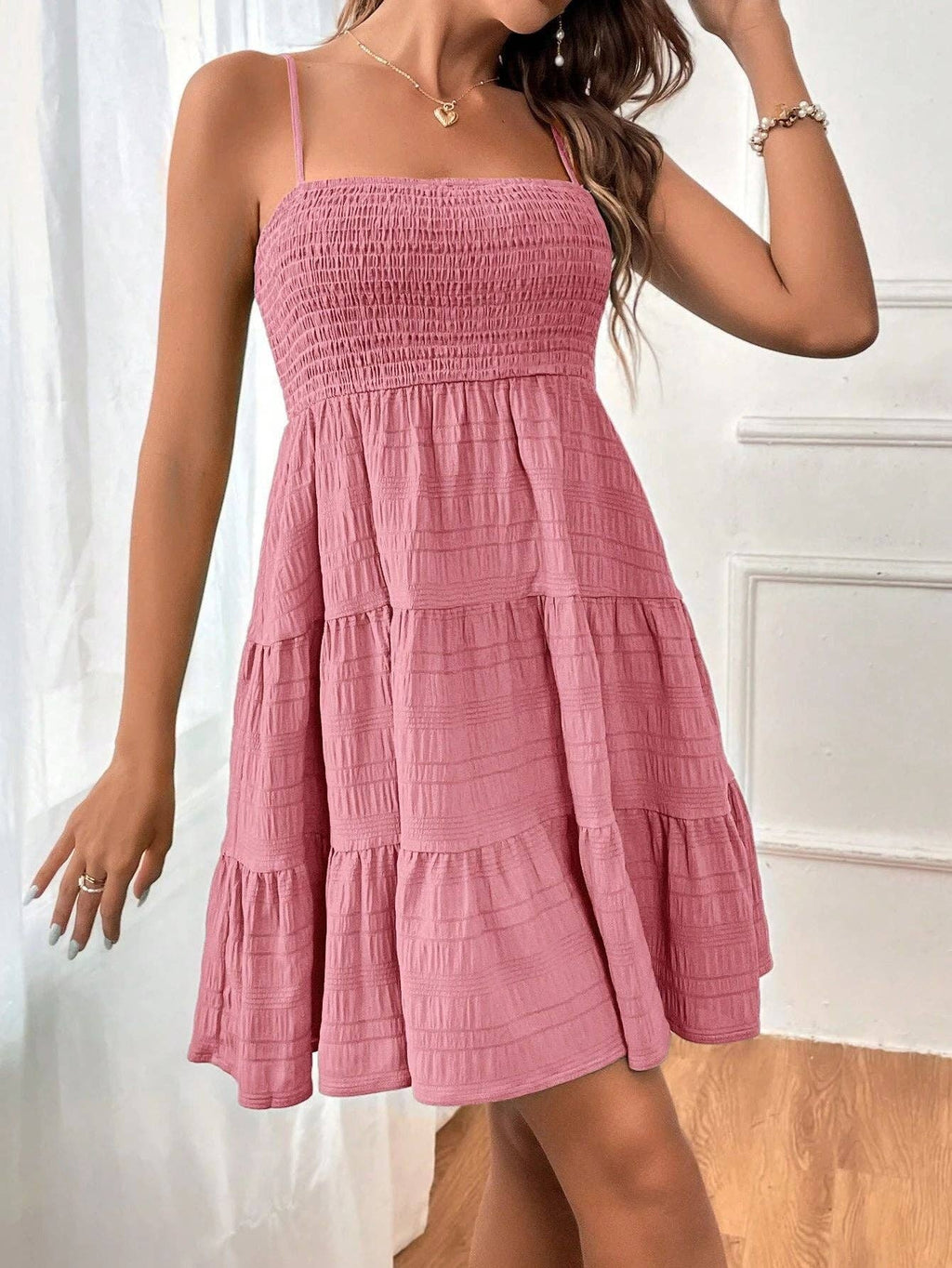 Women's Off-Shoulder Spaghetti Strap Solid Color Versatile