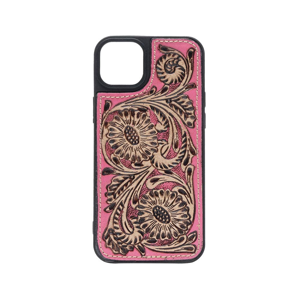 Eagle’s Nest Phone Case for iPhone 15 Plus: Hand-Tooled