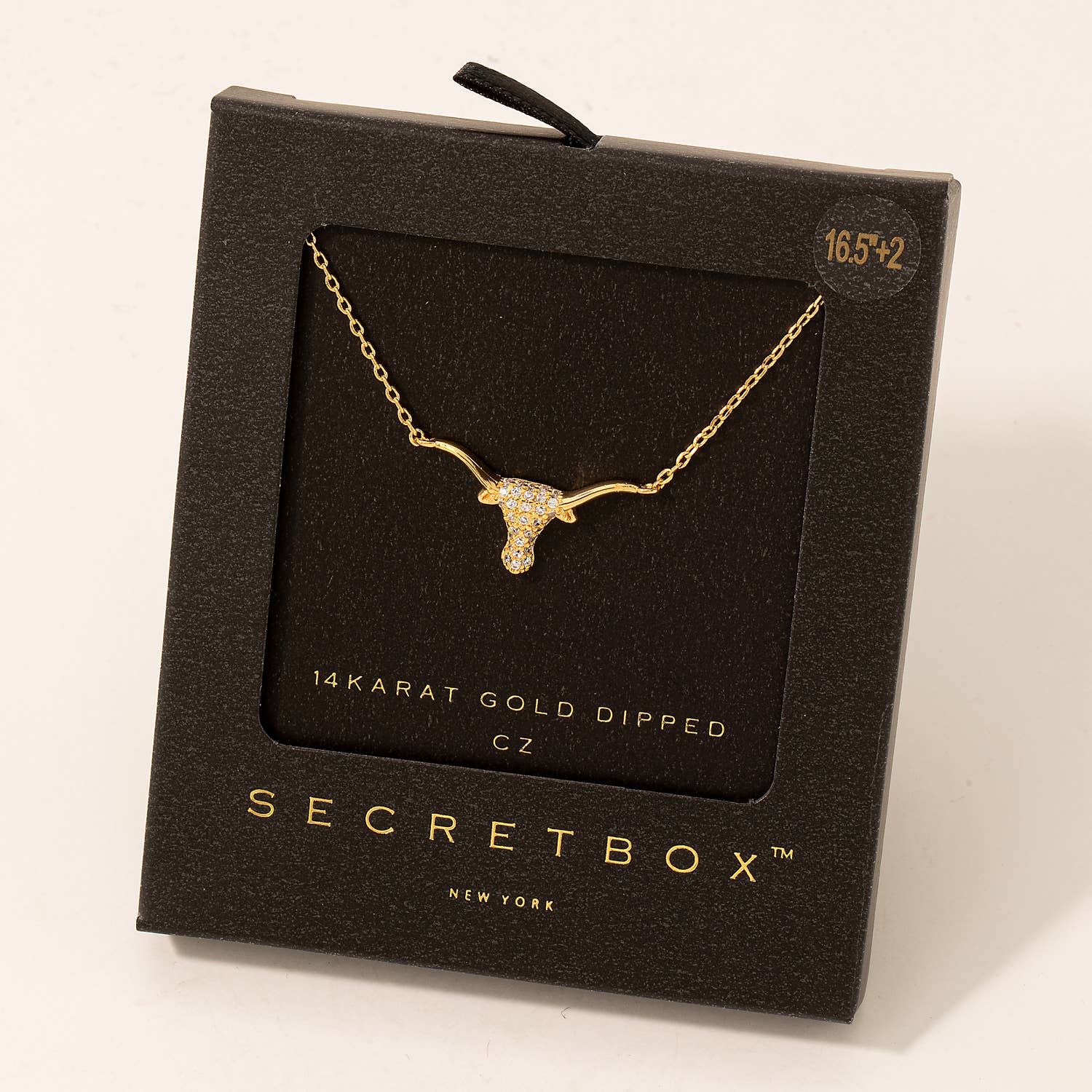Stud Bull Head Pendant Necklace