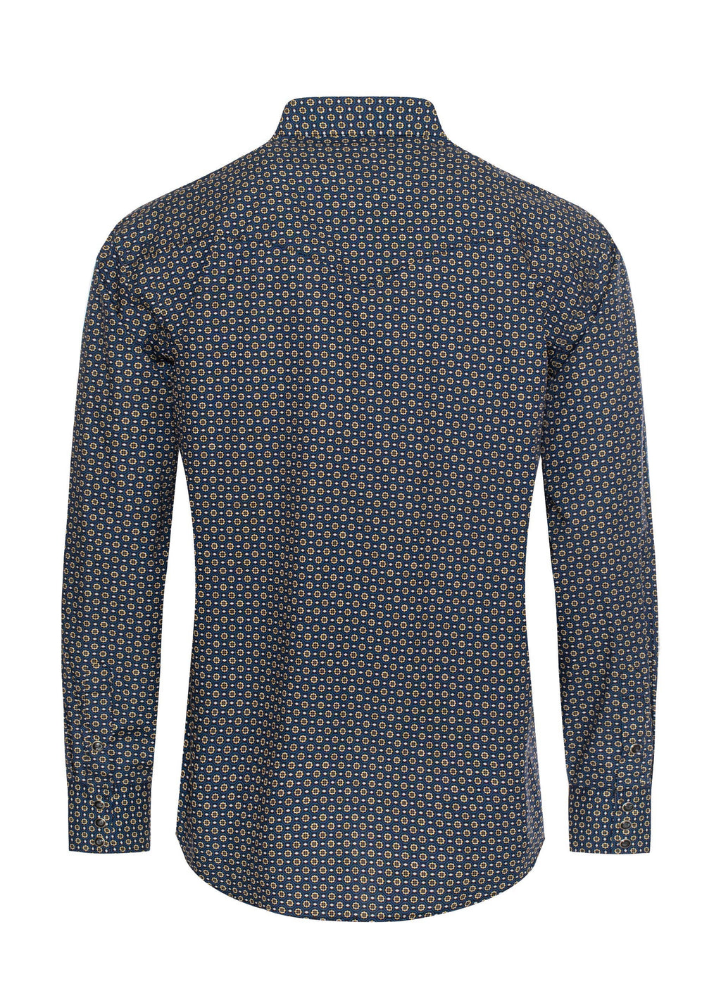Men's Western Pearl Snap Print Shirt