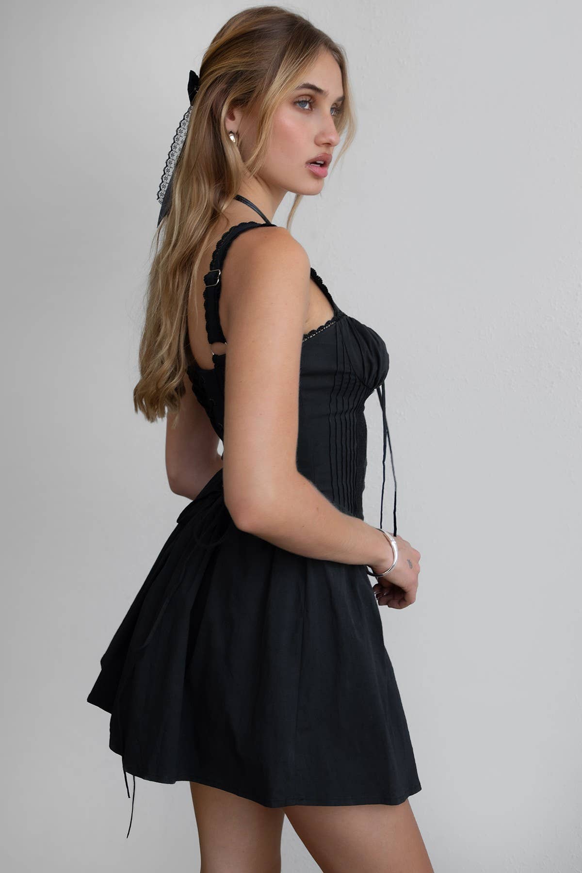 DARCY Body Cinching Mini Dress - White