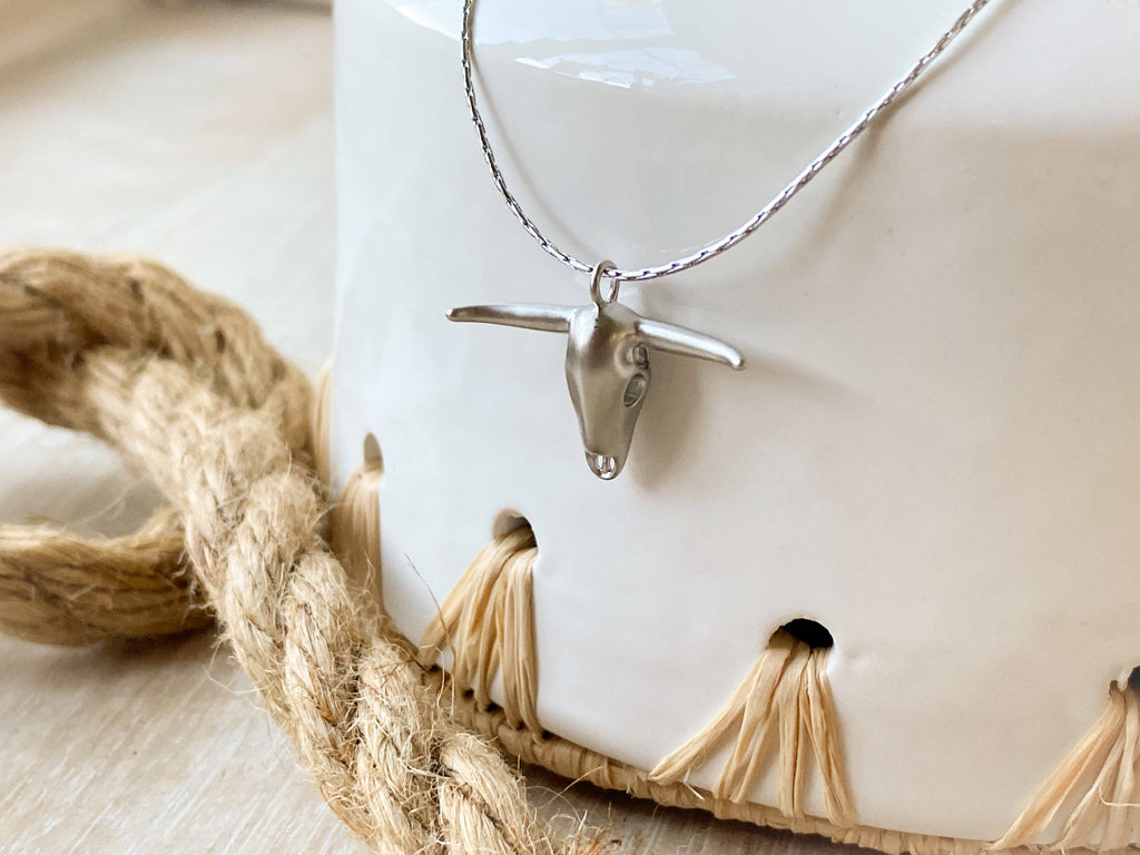 Longhorn Necklace: Gold