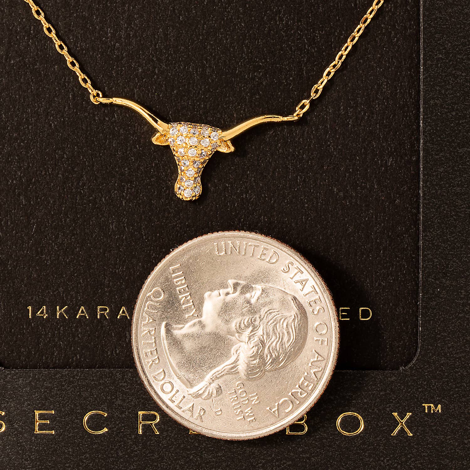 Stud Bull Head Pendant Necklace