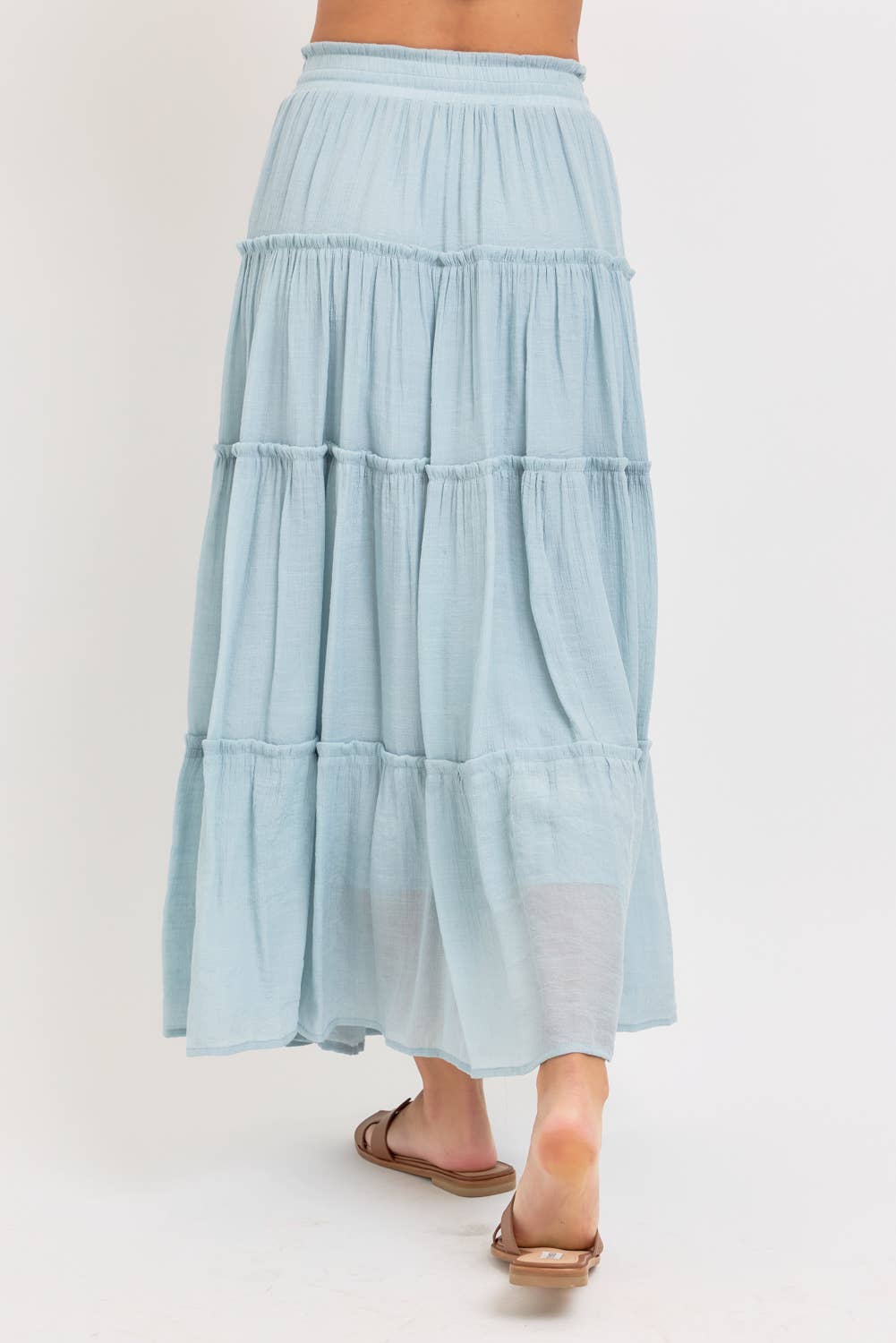 TIERED MAXI SKIRT
