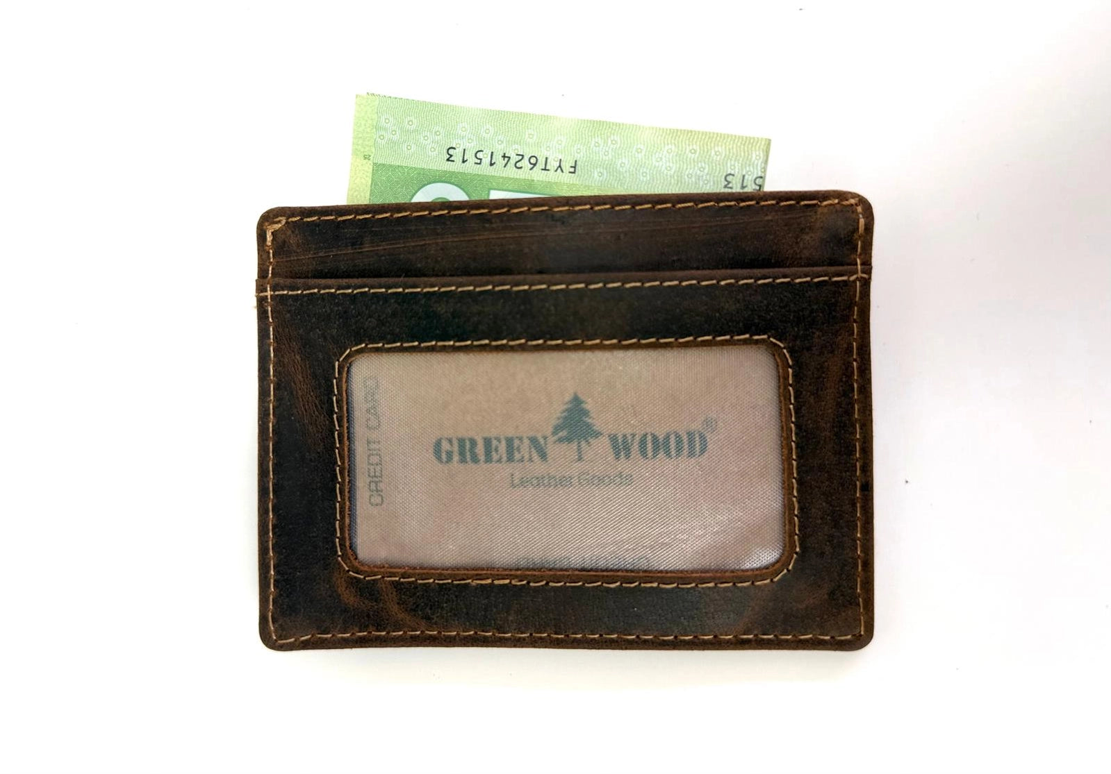 Greenwood Leather Card Case - Sandal